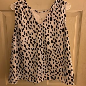 Sleeveless Dalmatian Top